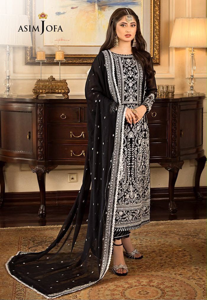Asim Jofa Jhilmil Chiffon Collection - AJJMLC_D21-25