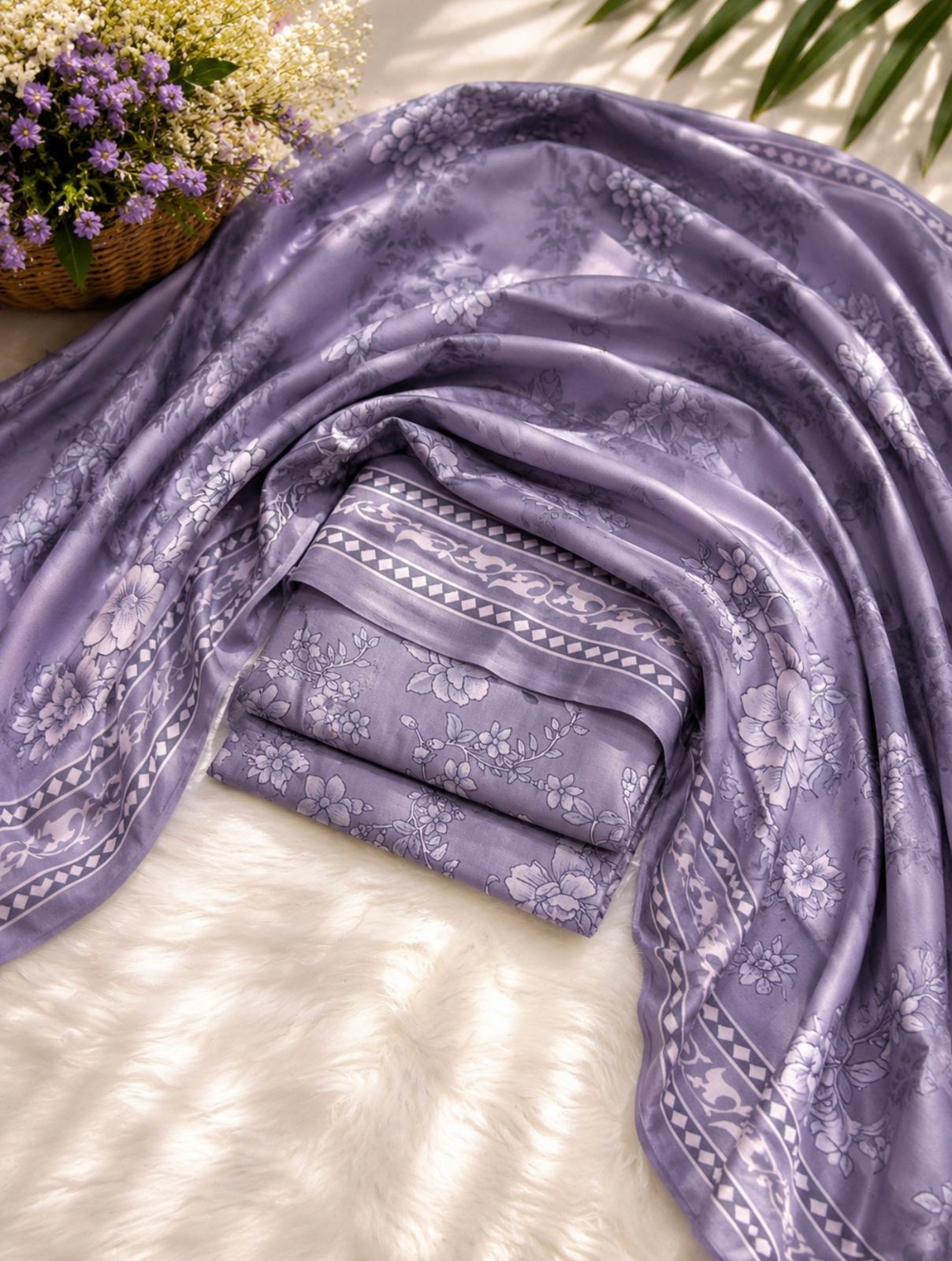 Orients & Mix Brand Printed Linen 3PC - Design 3